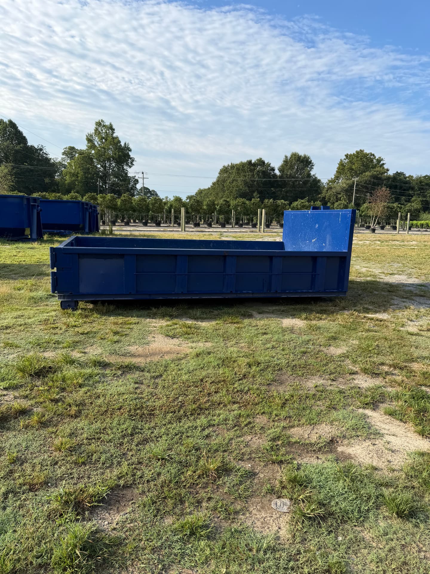 Homerun Hauling 7-yard concrete/debris can delivered in Hampton Roads, VA