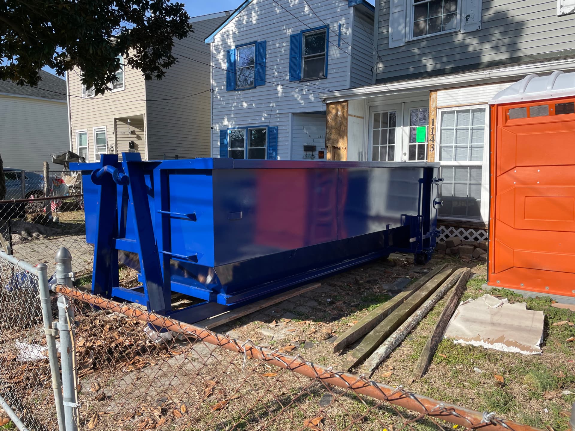 Homerun Hauling 15-yard dumpster delivered in Hampton Roads, VA